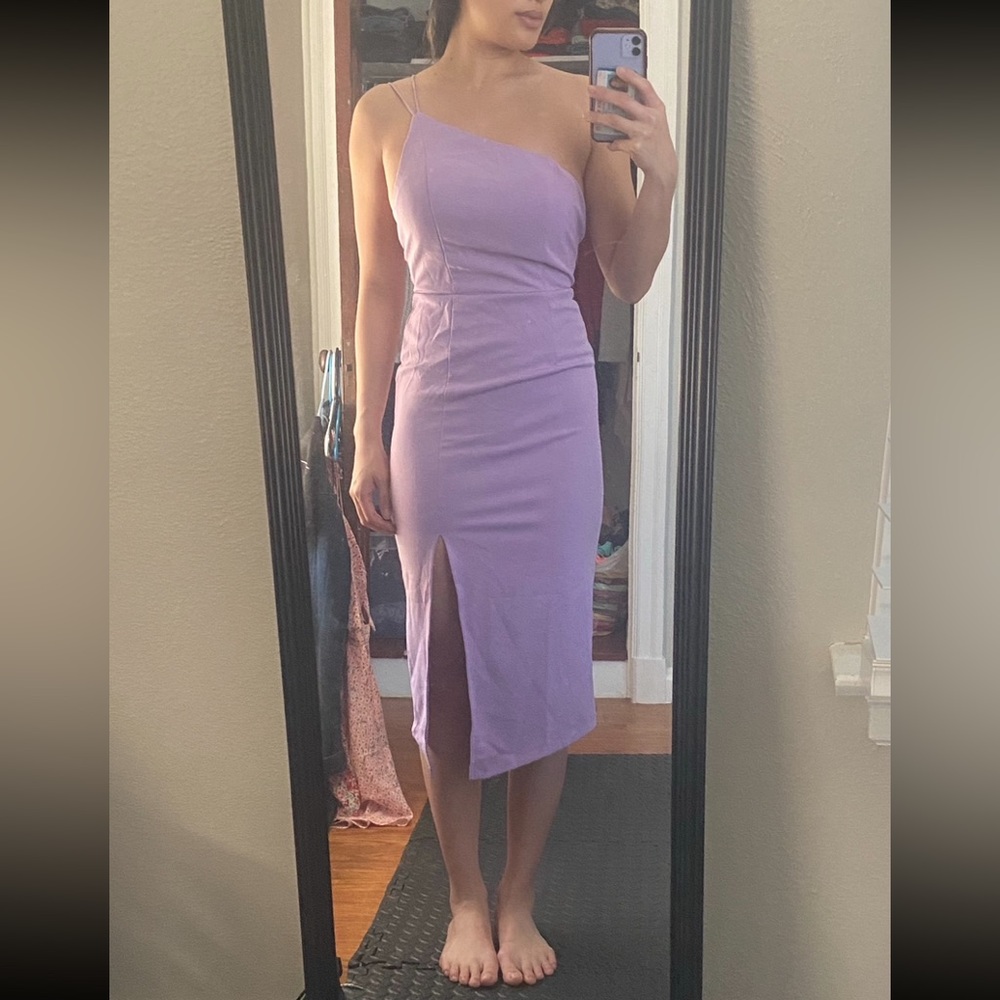 HELLO MOLLY TAKING IT BACK DRESS LILAC S